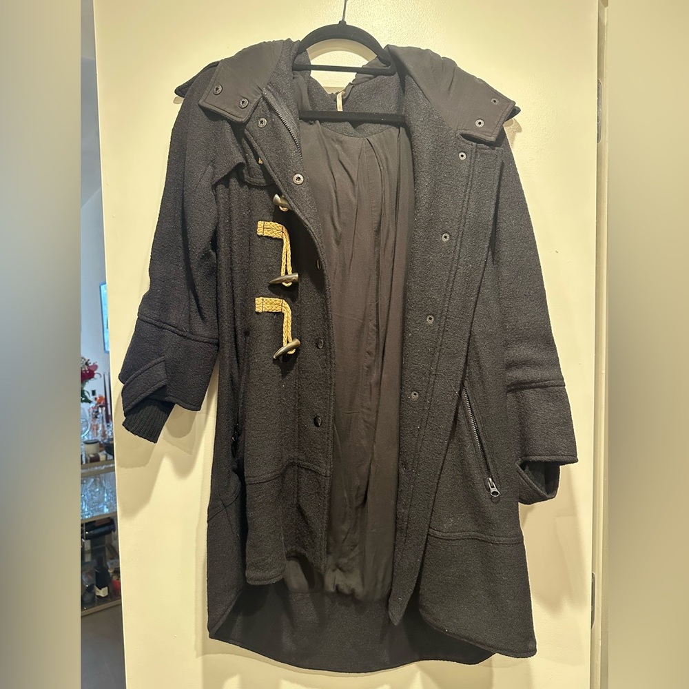 Wool blend fall coat